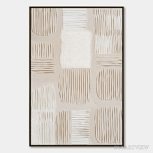 BUYARTVIEW Silent Rhythms – Textured Wabi Sabi Abstract Painting - image 1