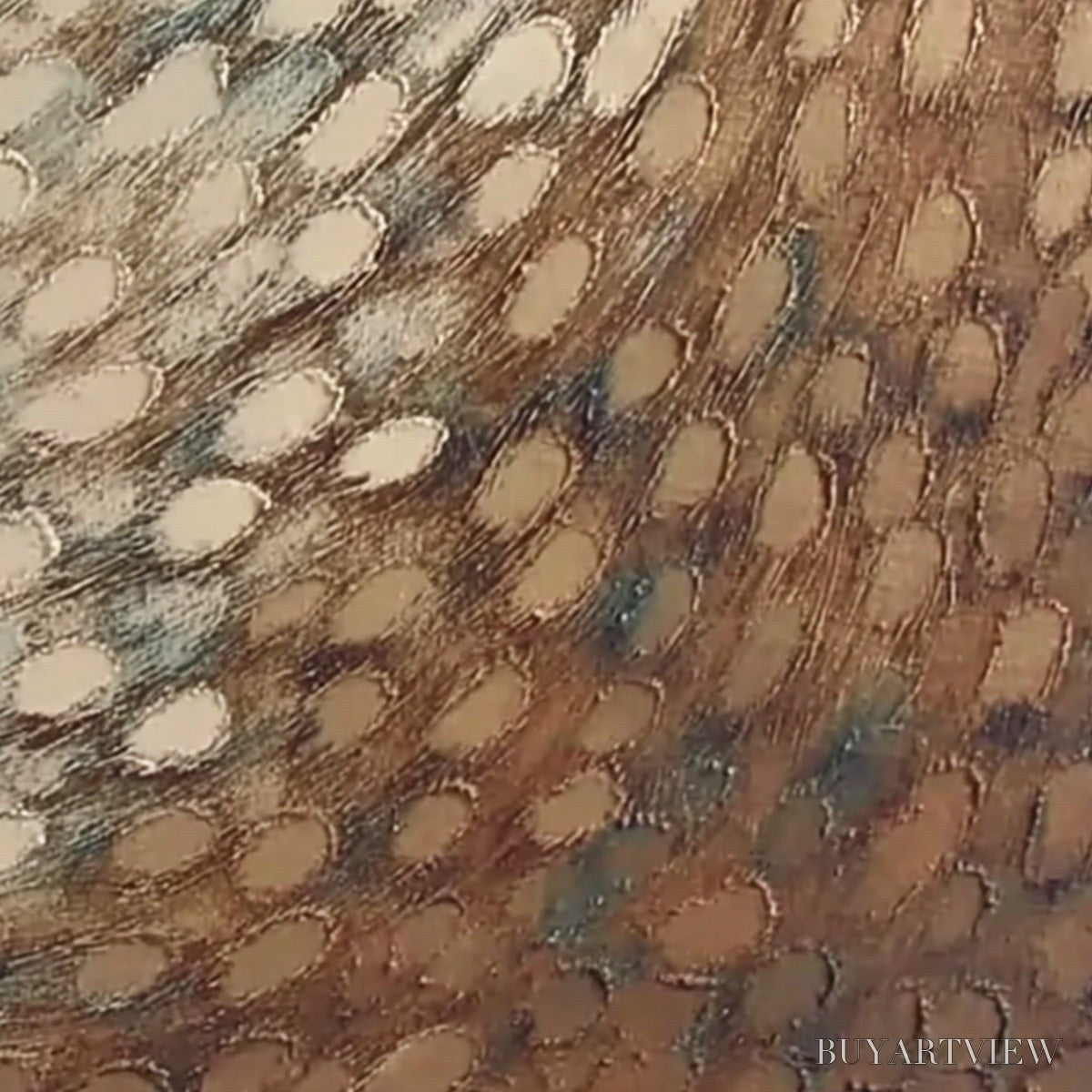 BUYARTVIEW Golden Drift – Textured Wabi Sabi Abstract Oil Painting - image 3