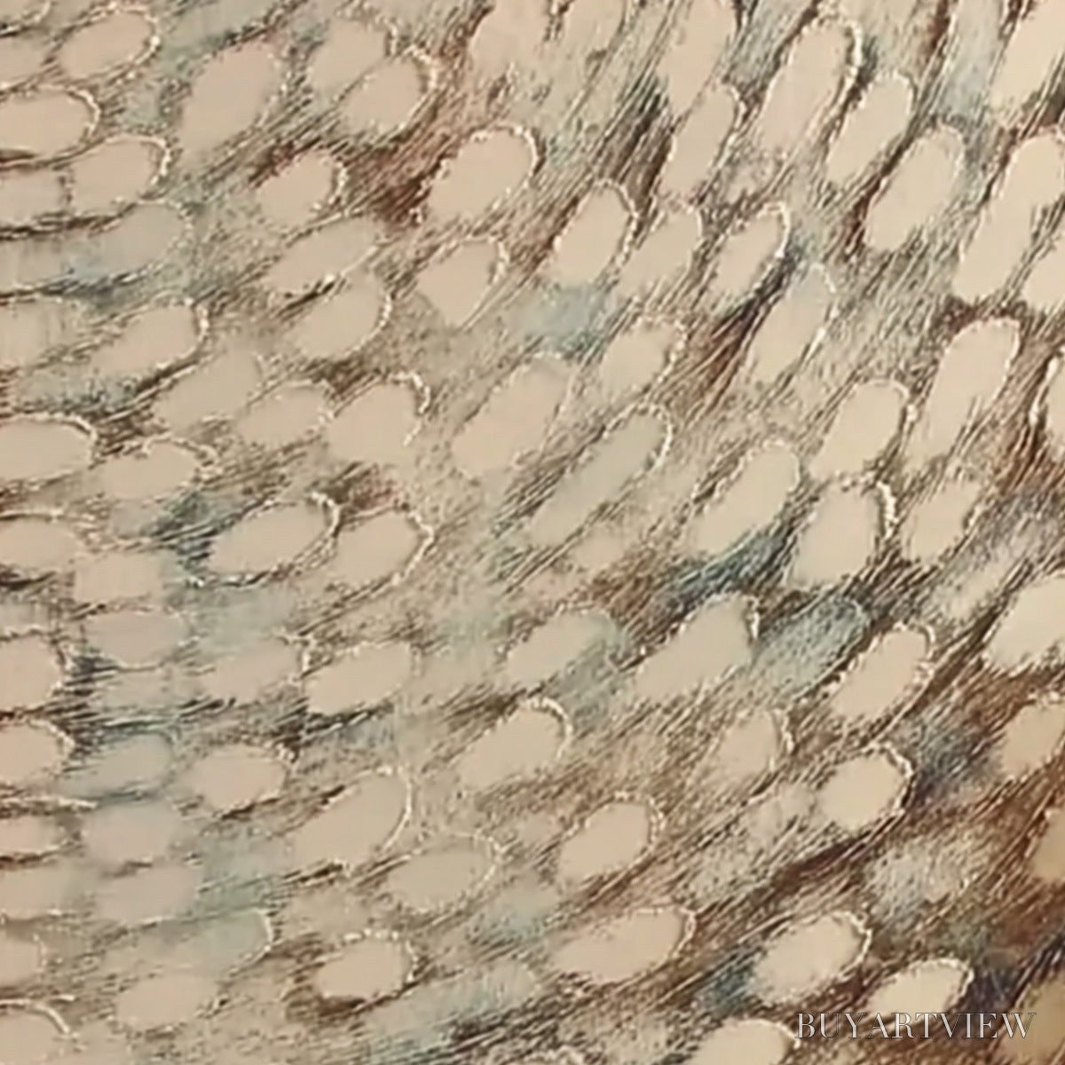 BUYARTVIEW Golden Drift – Textured Wabi Sabi Abstract Oil Painting - image 5