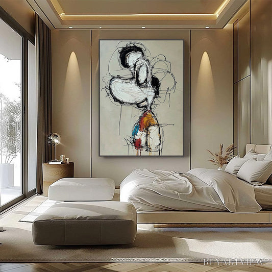 BUYARTVIEW Inner Monologue – Expressive Abstract Figurative Impasto - image 2
