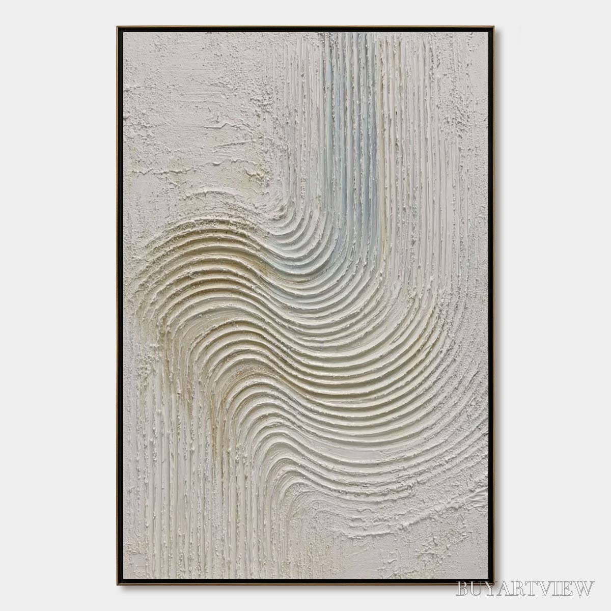 BUYARTVIEW Silent Frequency – Textured Wabi Sabi Minimalist Abstract - image 1