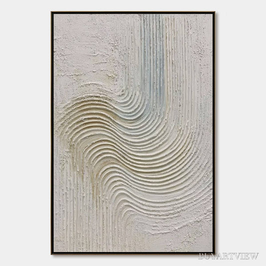 BUYARTVIEW Silent Frequency – Textured Wabi Sabi Minimalist Abstract - image 1