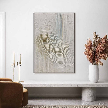 BUYARTVIEW Silent Frequency – Textured Wabi Sabi Minimalist Abstract - image 2