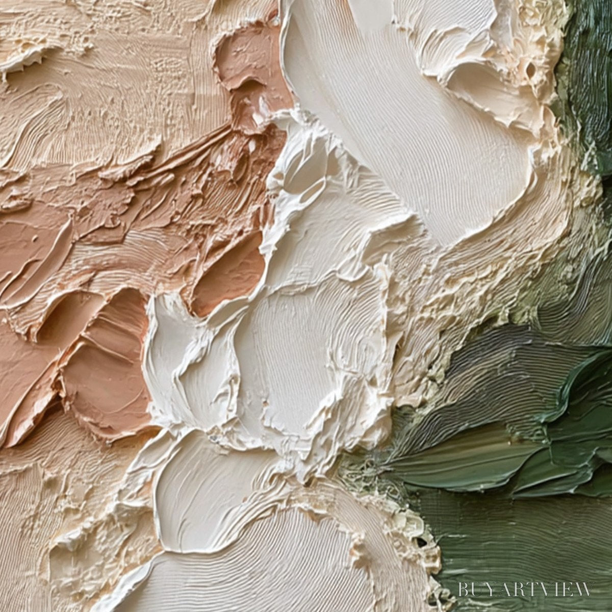 BUYARTVIEW Earth'S Embrace – Textured Wabi Sabi Abstract Painting in Earth Tones - image 5