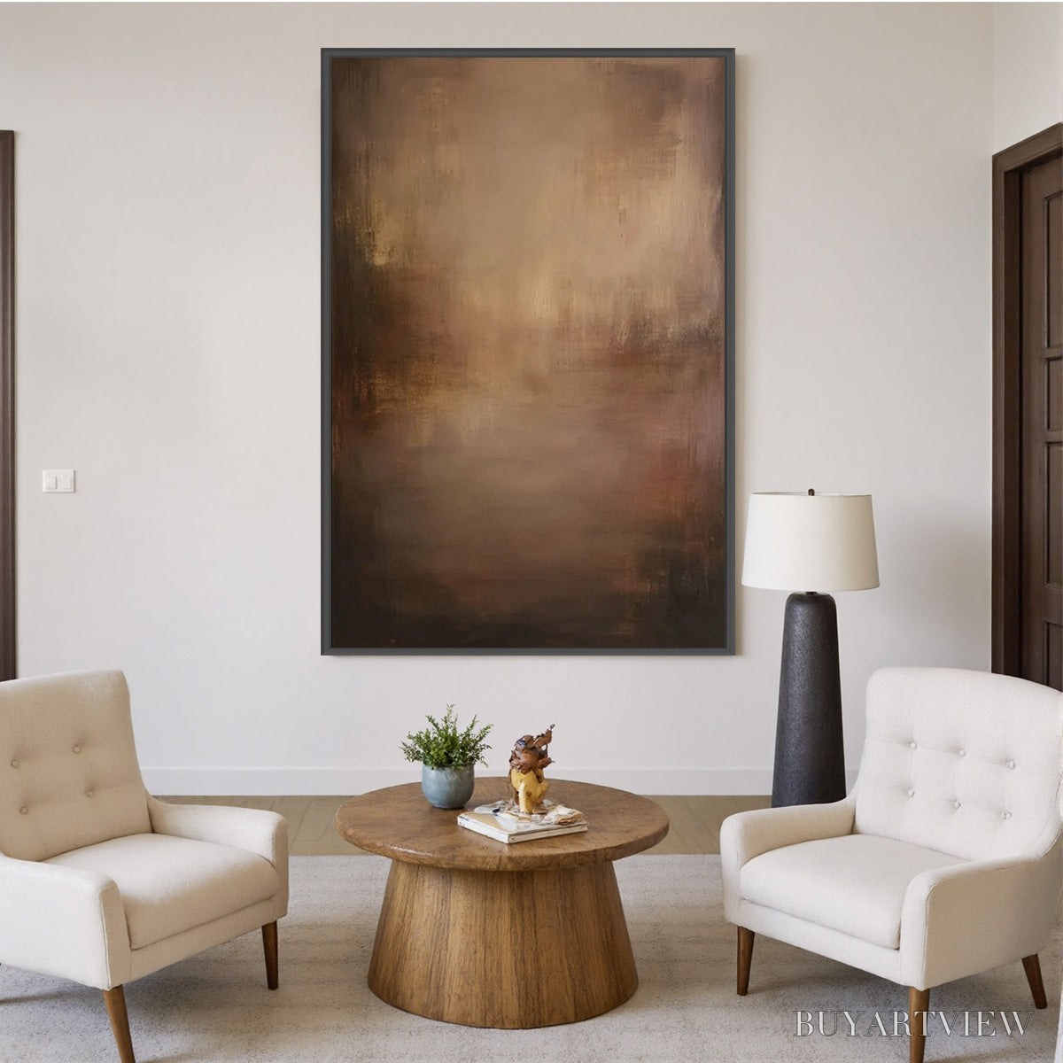 BUYARTVIEW Fading Ember – Wabi Sabi Abstract Art for Sophisticated Spaces - image 4