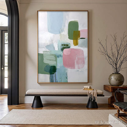 BUYARTVIEW Morning Blush – Soft Pastel Abstract - image 2