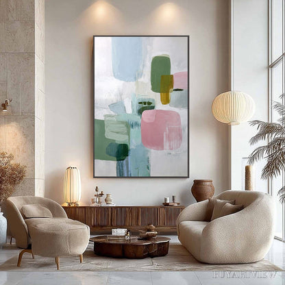 BUYARTVIEW Morning Blush – Soft Pastel Abstract - image 3