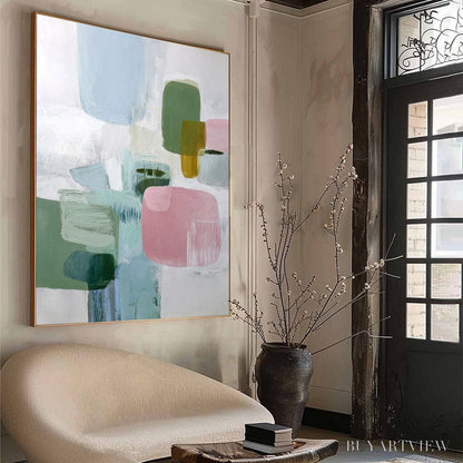 BUYARTVIEW Morning Blush – Soft Pastel Abstract - image 6