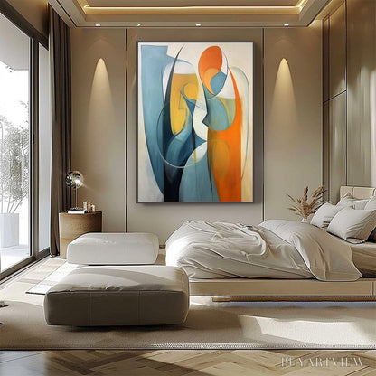 BUYARTVIEW Convergence – Colorful Modern Abstract Figurative Art - image 2