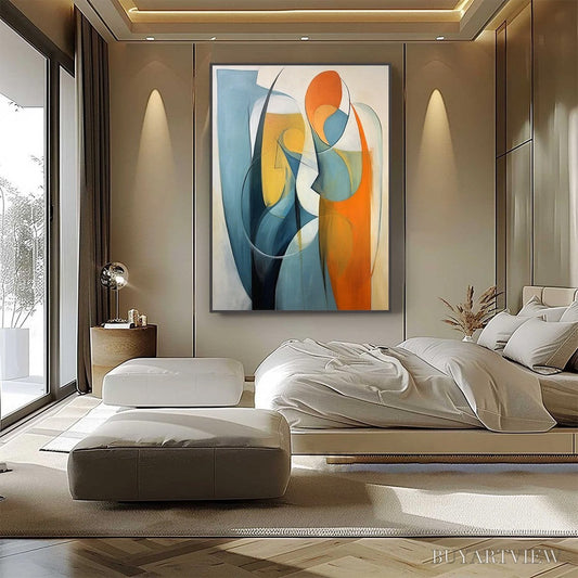 BUYARTVIEW Convergence – Colorful Modern Abstract Figurative Art - image 2