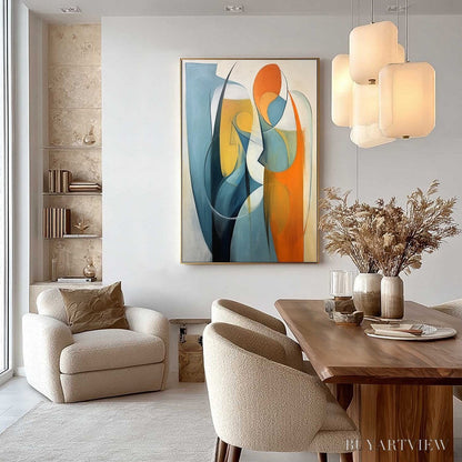 BUYARTVIEW Convergence – Colorful Modern Abstract Figurative Art - image 4