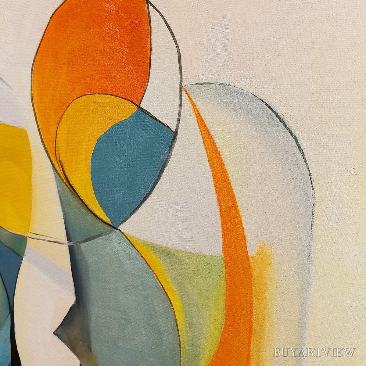 BUYARTVIEW Convergence – Colorful Modern Abstract Figurative Art - image 6