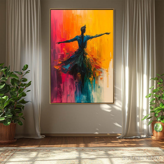 BUYARTVIEW Soulflight – Textured Impasto Figurative Oil Painting of Dancer - image 2