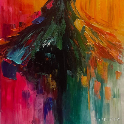 BUYARTVIEW Soulflight – Textured Impasto Figurative Oil Painting of Dancer - image 6