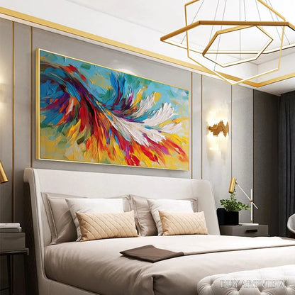 BUYARTVIEW Colorful Whirlwind – Large Abstract Impasto Oil Painting on Canvas - image 4