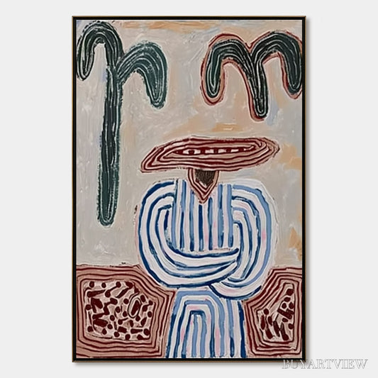 BUYARTVIEW Earthen Guardian – Wabi Sabi Abstract Figurative - image 1