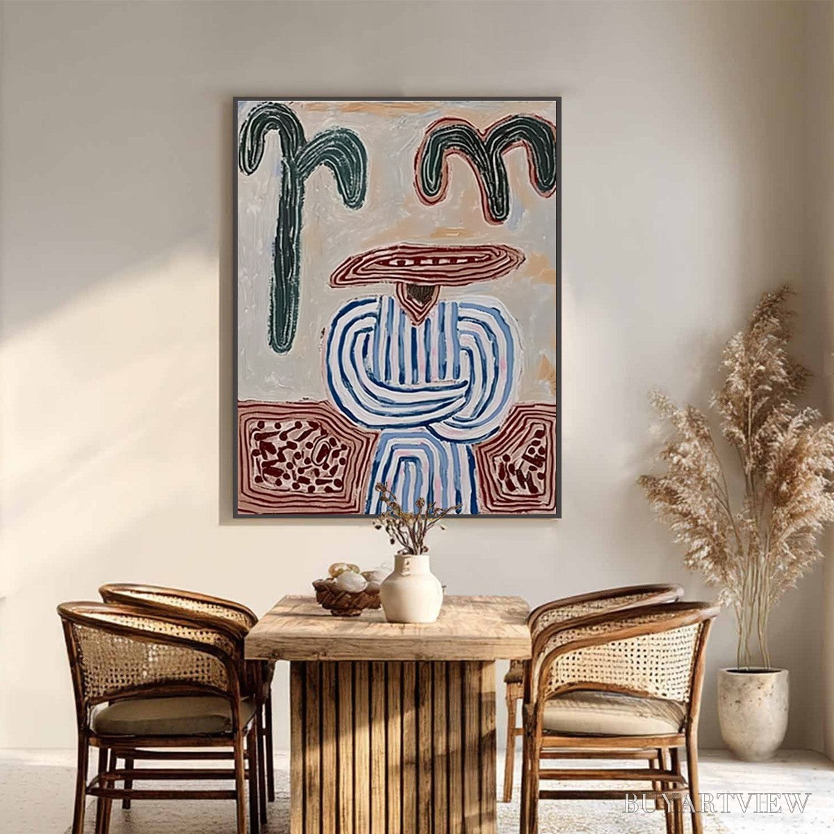 BUYARTVIEW Earthen Guardian – Wabi Sabi Abstract Figurative - image 2