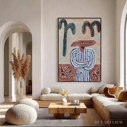 BUYARTVIEW Earthen Guardian – Wabi Sabi Abstract Figurative - image 4