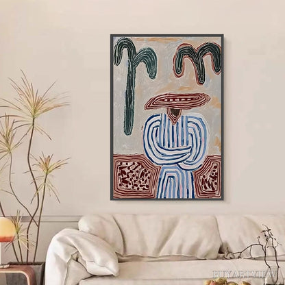 BUYARTVIEW Earthen Guardian – Wabi Sabi Abstract Figurative - image 6