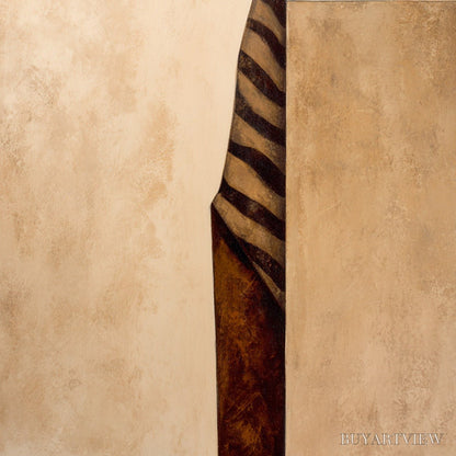 BUYARTVIEW Solitude – Minimalist Figurative Painting in Earthy Tones - image 5
