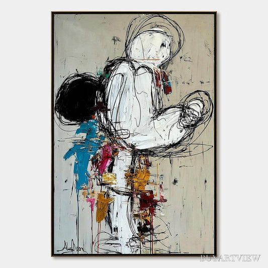 BUYARTVIEW Kinetic Form – Expressive Abstract Figurative - image 1