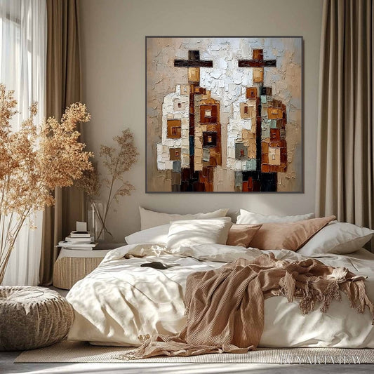 BUYARTVIEW Kindred – Abstract Figurative Impasto Palette Knife Painting - image 2