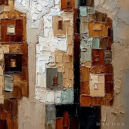 BUYARTVIEW Kindred – Abstract Figurative Impasto Palette Knife Painting - image 3
