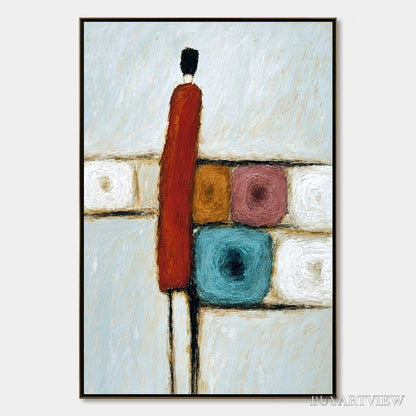 BUYARTVIEW Crossroads – Modern Figurative Abstract Oil Painting - image 1