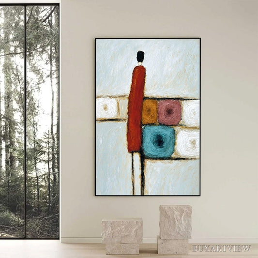 BUYARTVIEW Crossroads – Modern Figurative Abstract Oil Painting - image 2