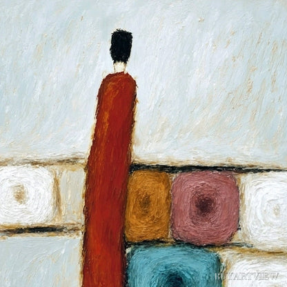 BUYARTVIEW Crossroads – Modern Figurative Abstract Oil Painting - image 3