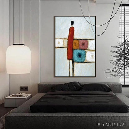 BUYARTVIEW Crossroads – Modern Figurative Abstract Oil Painting - image 6