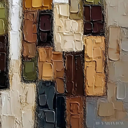 BUYARTVIEW Companions – Textured Abstract Figurative Impasto Painting - image 3