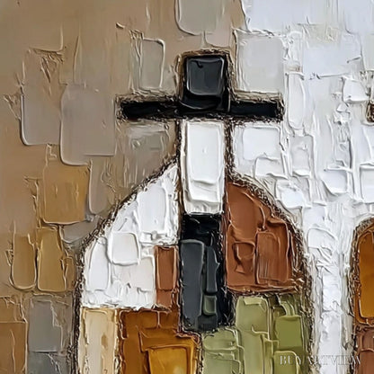 BUYARTVIEW Companions – Textured Abstract Figurative Impasto Painting - image 5
