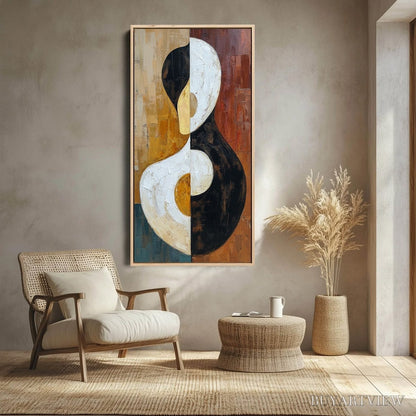 BUYARTVIEW Unity – Large Textured Abstract Figurative - image 2
