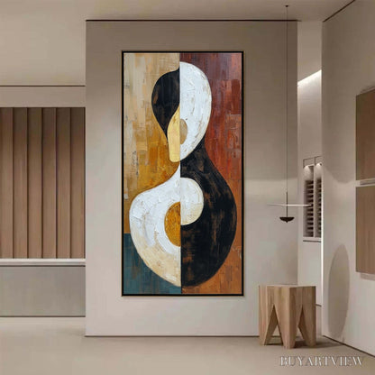 BUYARTVIEW Unity – Large Textured Abstract Figurative - image 4