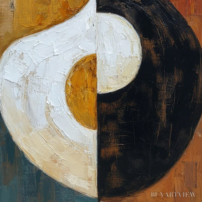 BUYARTVIEW Unity – Large Textured Abstract Figurative - image 5