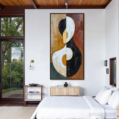 BUYARTVIEW Unity – Large Textured Abstract Figurative - image 6