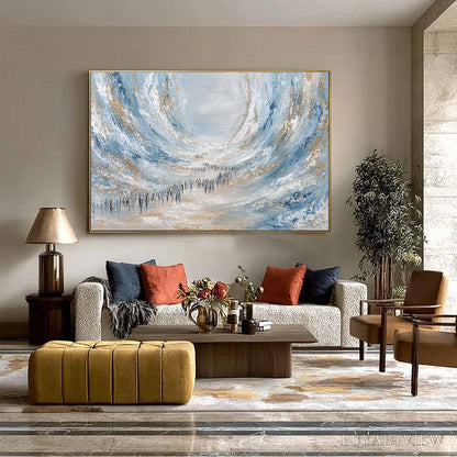 BUYARTVIEW the Exodus – Large Abstract Figurative Textured - image 4