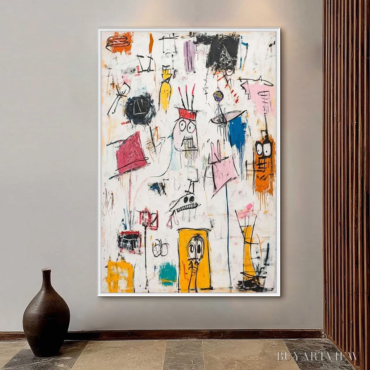 BUYARTVIEW Playful Graffiti – Abstract Figurative Oil Painting - image 2