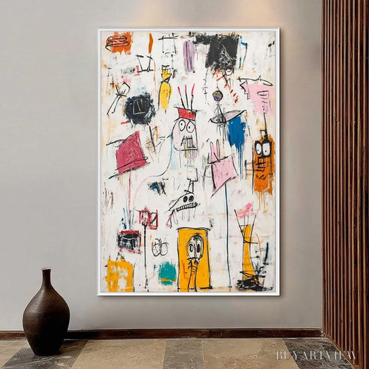 BUYARTVIEW Playful Graffiti – Abstract Figurative Oil Painting - image 2