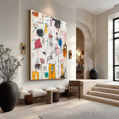 BUYARTVIEW Playful Graffiti – Abstract Figurative Oil Painting - image 5
