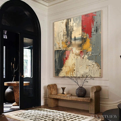 BUYARTVIEW Threshold – Textured Impasto Abstract Seaside Oil Painting - image 4