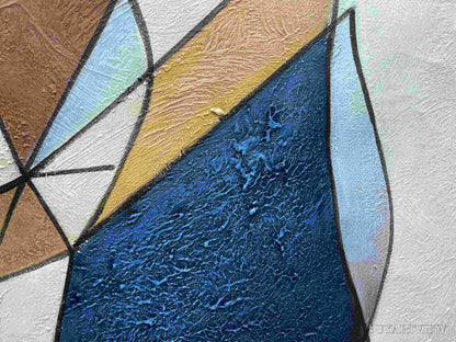 BUYARTVIEW Intertwined – Abstract Figurative Oil Painting in Earthy Tones - image 5