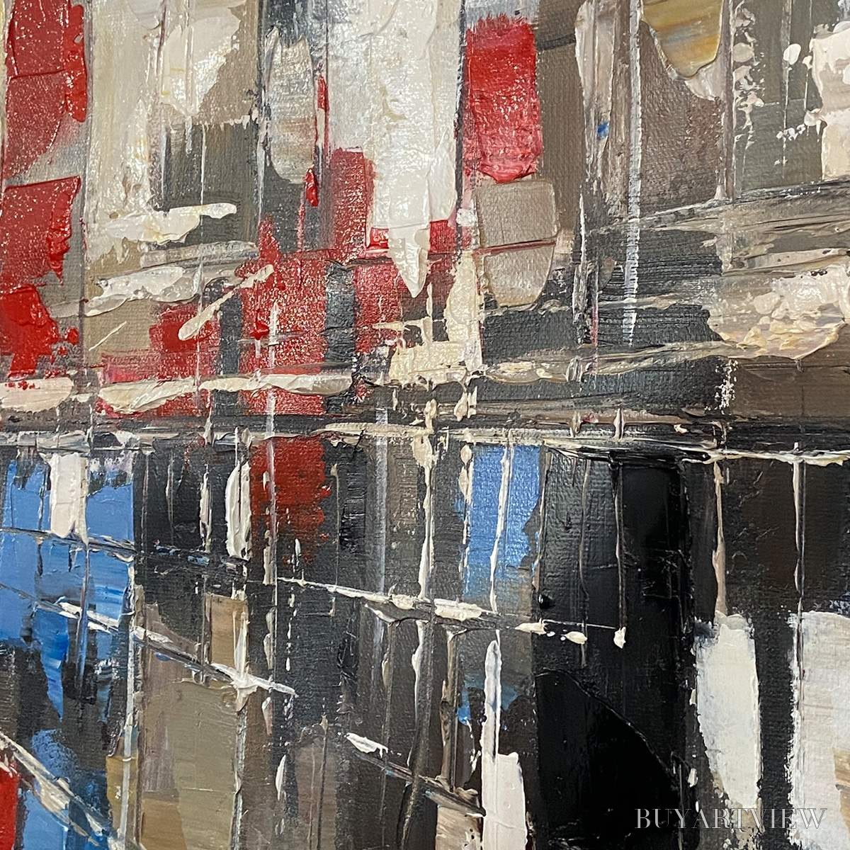 BUYARTVIEW Urban Solitude – Minimalist Cityscape Painting - image 3