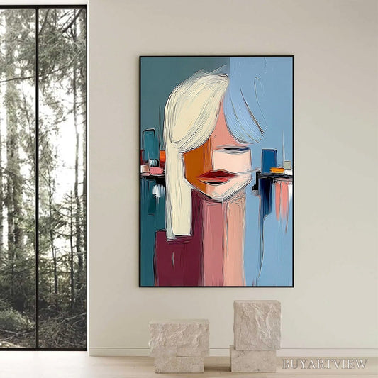 BUYARTVIEW Urban Muse – Modern Abstract Portrait - image 2