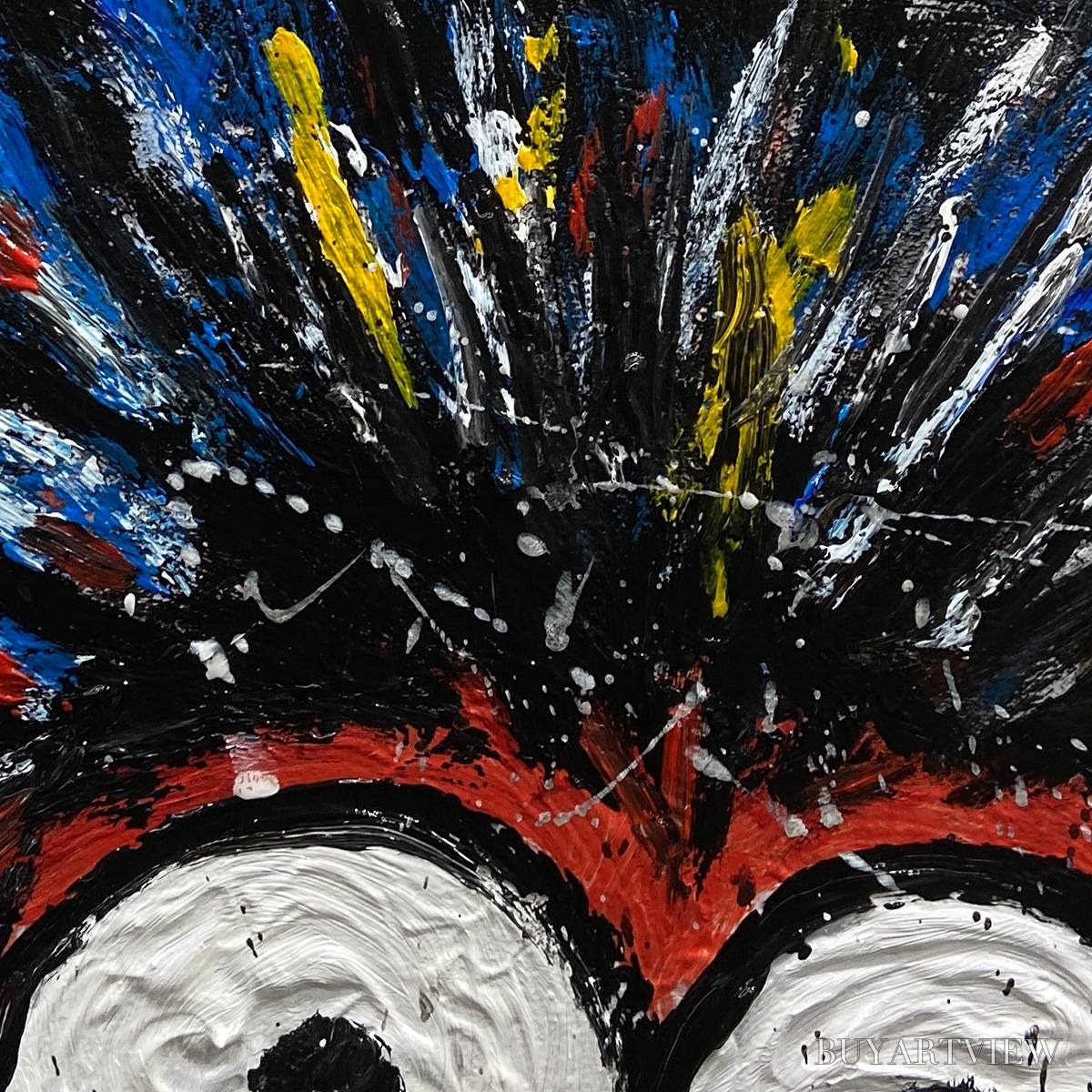 BUYARTVIEW Duality – Vibrant Abstract Portrait Oil Painting of Two Figures - image 3