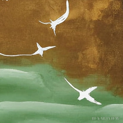 BUYARTVIEW Ascension – Wabi Sabi Inspired Abstract Bird Painting - image 3