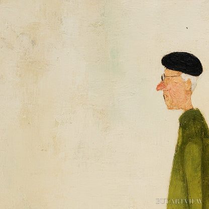 BUYARTVIEW A Lifetime'S Walk – Charming Figurative Art of an Elderly Couple and Their Dog - image 3