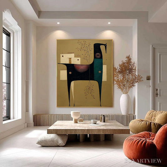 BUYARTVIEW Nomad'S Haven – Textured Wabi Sabi Abstract Animal - image 2