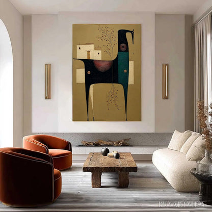 BUYARTVIEW Nomad'S Haven – Textured Wabi Sabi Abstract Animal - image 4
